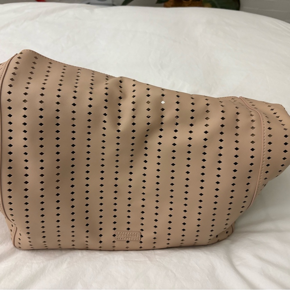 Gorgeous Pourchet Paris shoulder bag- soft pale pink/cream leather - Picture 16 of 16